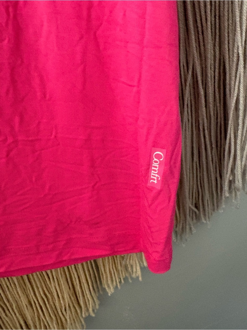 Comfrt Cloud Loungewear Crew Neck T-Shirt - Bright Pink - Picture 4 of 4